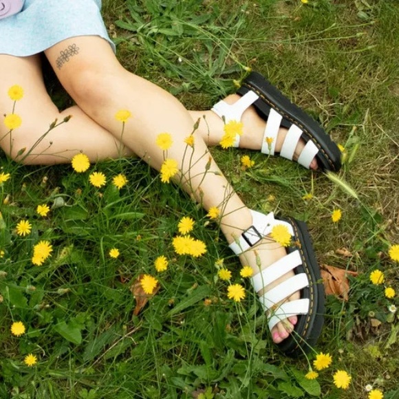 White doc sandals - Picture 2 of 3